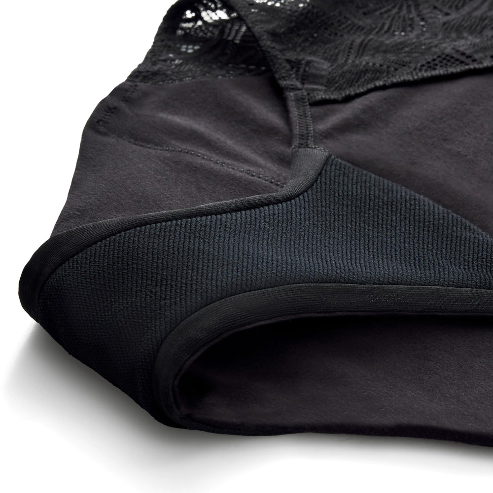Thinx Ultra-Soft Period Underwear waistband close-up emphasizes soft elastic