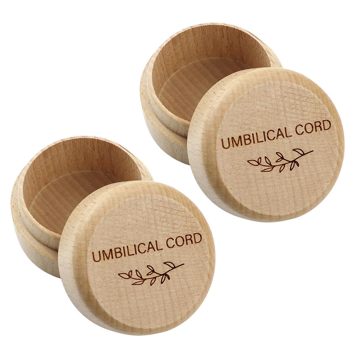 Thootyriaf baby memorial box with umbilical cord lid engraving for keepsakes