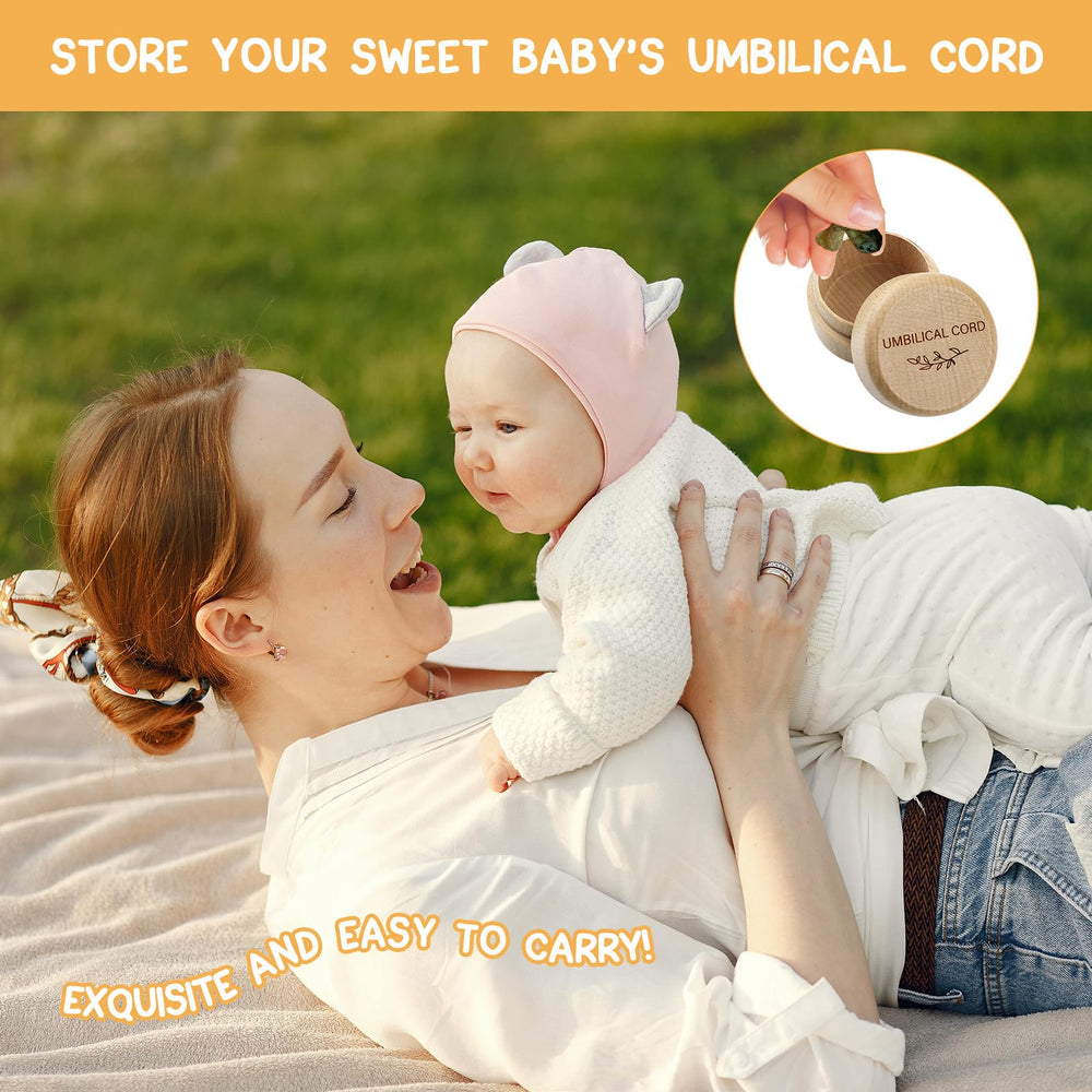Thootyriaf wooden memorial box showing round design for newborn memories