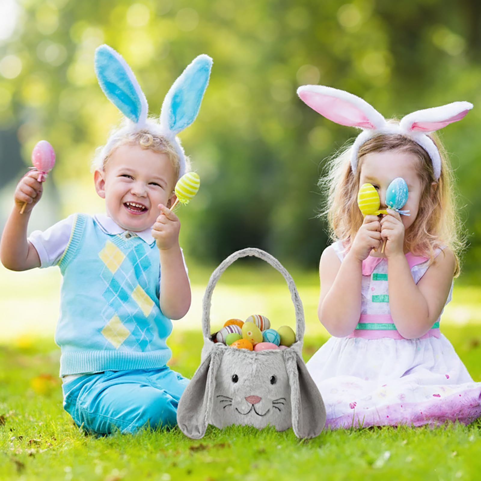 THOVSMOON portable basket size fits eggs, snacks, and small gifts.