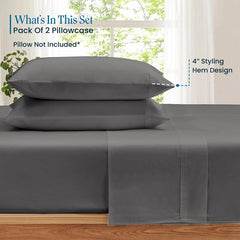 Threadinbox Pima pillowcase two-pack ready for a cozy drawer display
