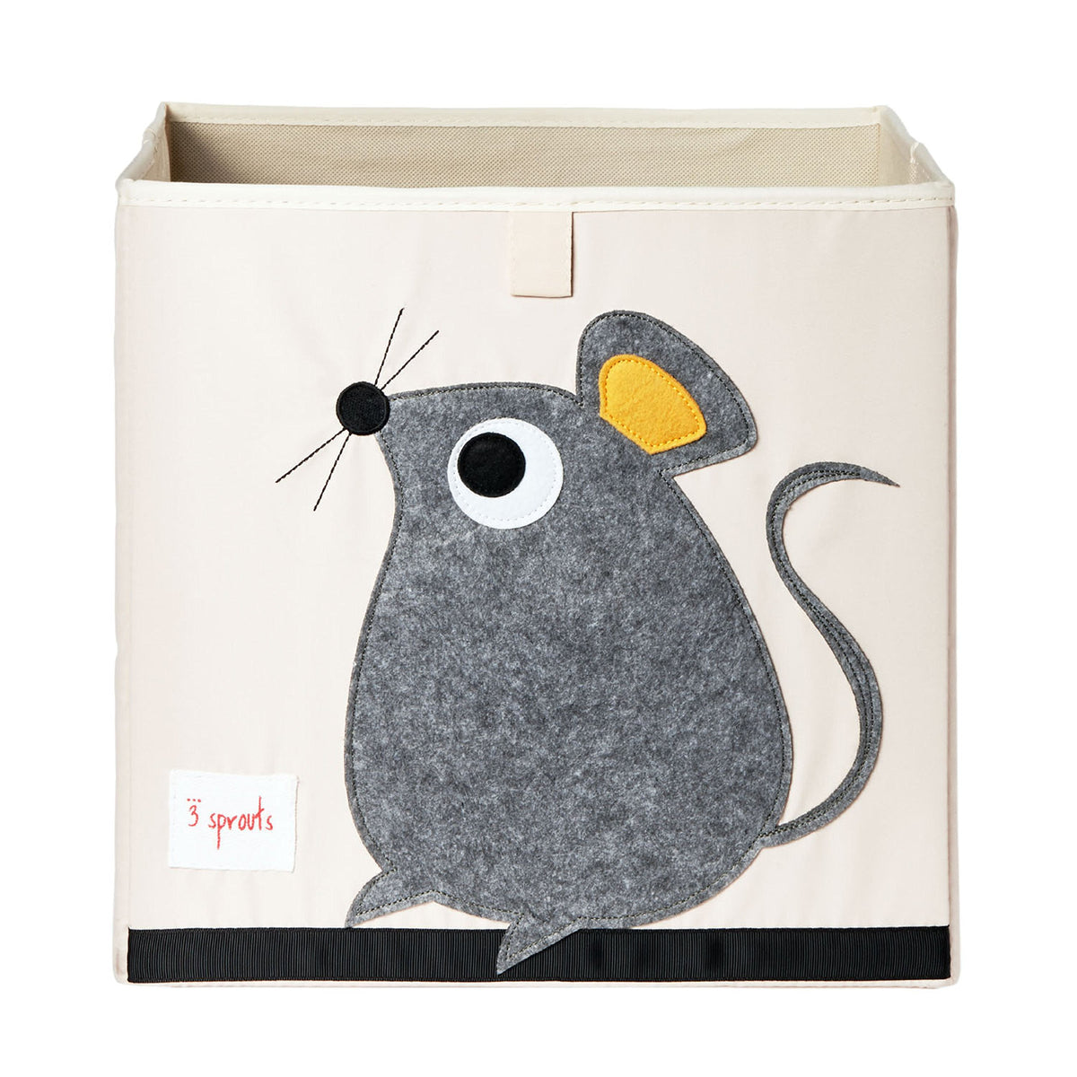 3 Sprouts Toy Storage Cube with mouse design keeps toys tidy and accessible