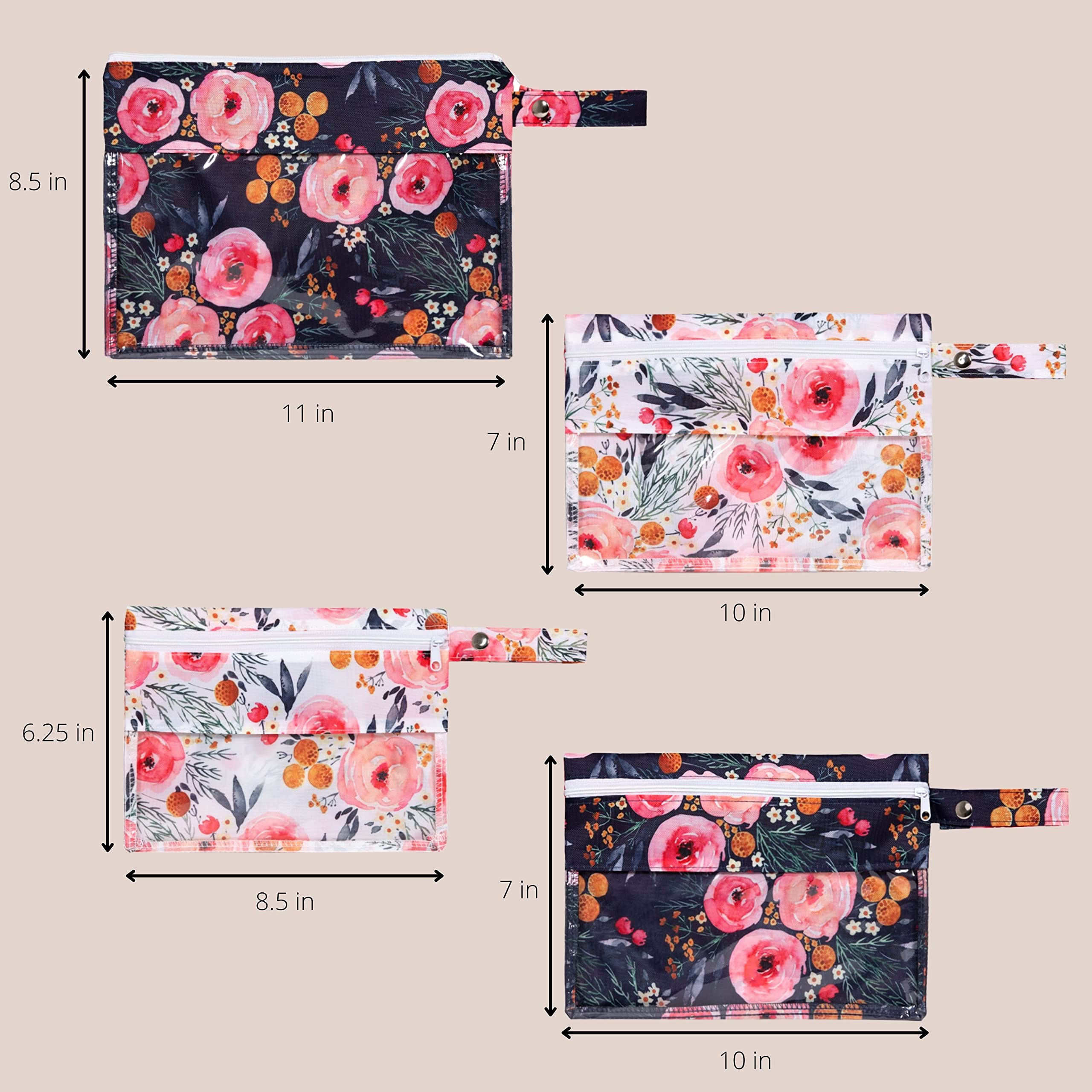 Three Sweet Peas Co diaper bag organizers travel case keeps toiletries tidy