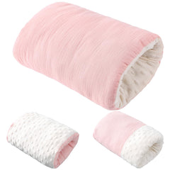 Threehoney baby feeding arm pillow in soft muslin provides gentle support during nursing.