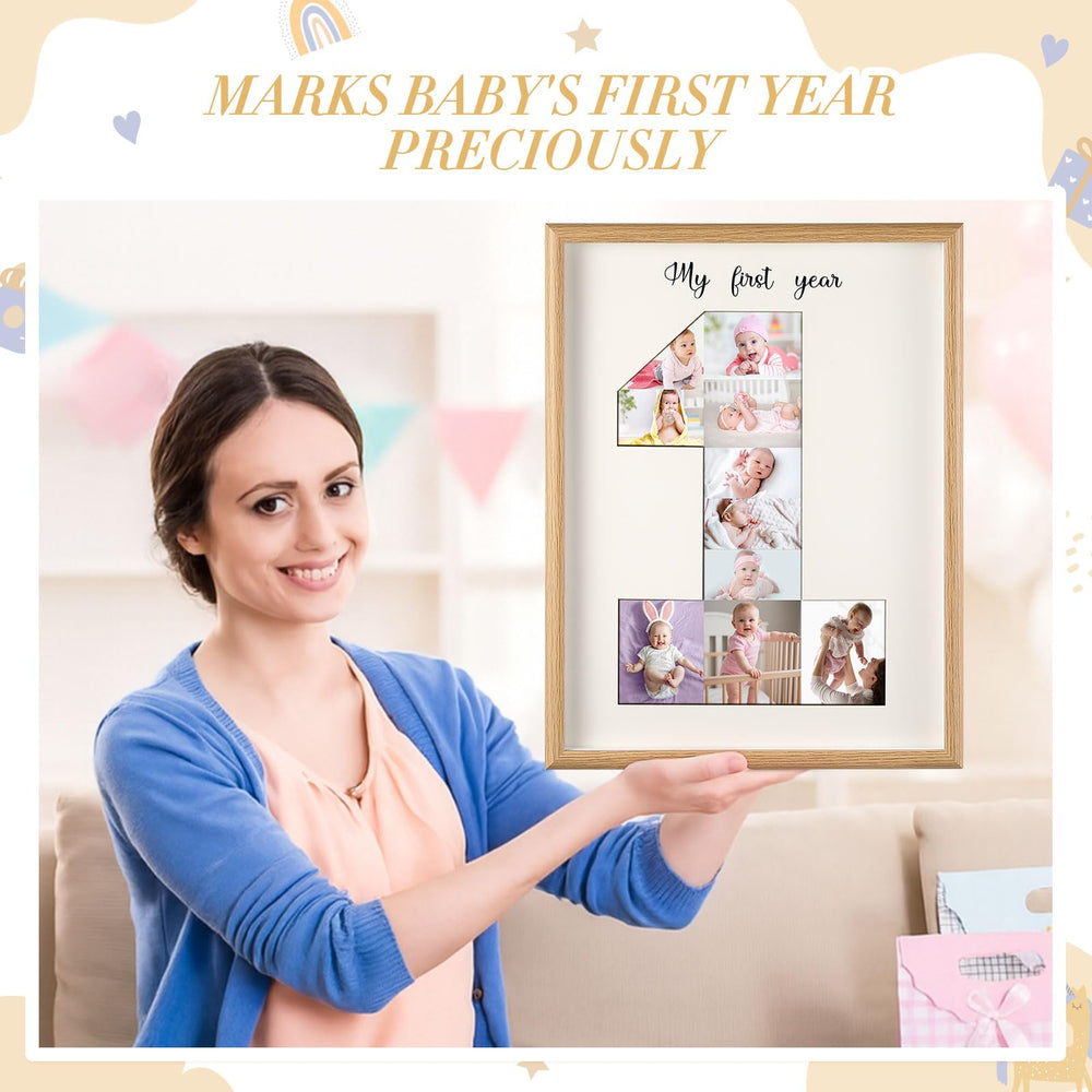 Threehoney baby shower gift frame offers a sentimental keepsake