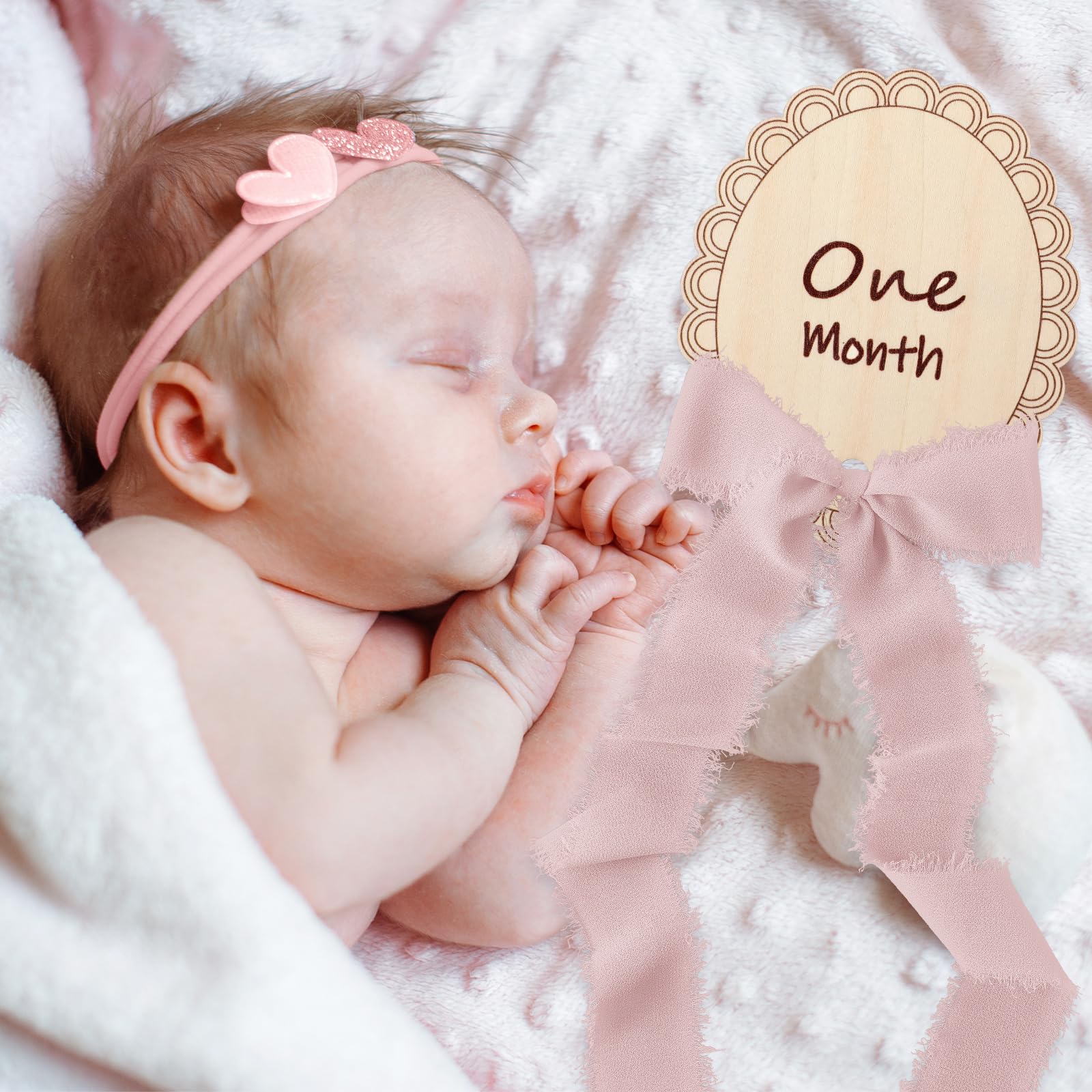 Threehoney birth information card for recording baby details.