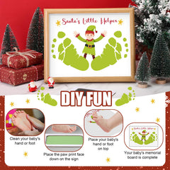 Wooden Christmas card with elf design in Threehoney kit