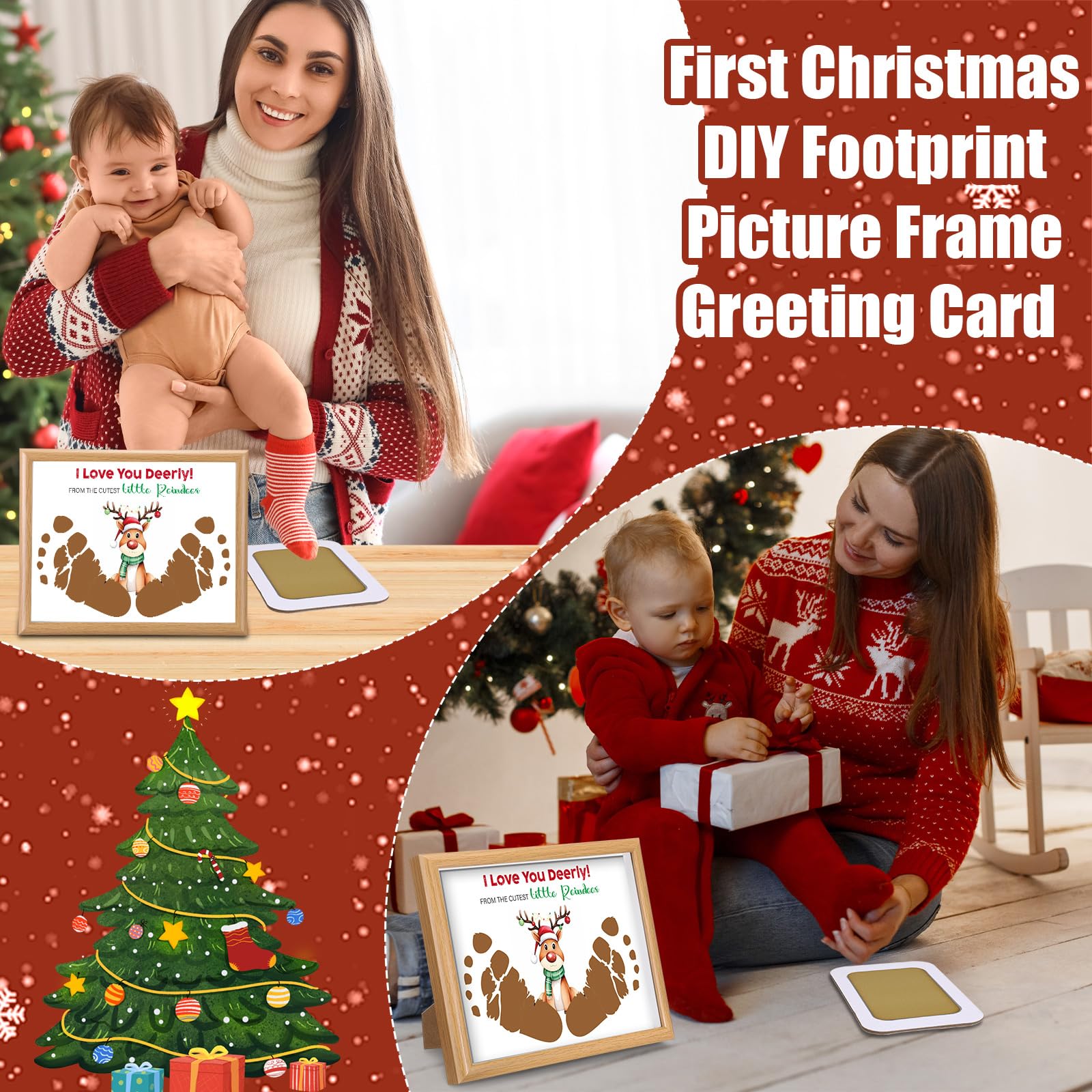 Threehoney Christmas tabletop display doubles as decor and keepsake.