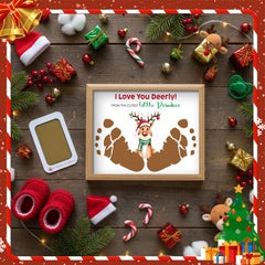 Threehoney dip-and-press footprint action demo for easy craft.