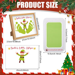 Threehoney green ink pad and festive card enabling vivid footprints
