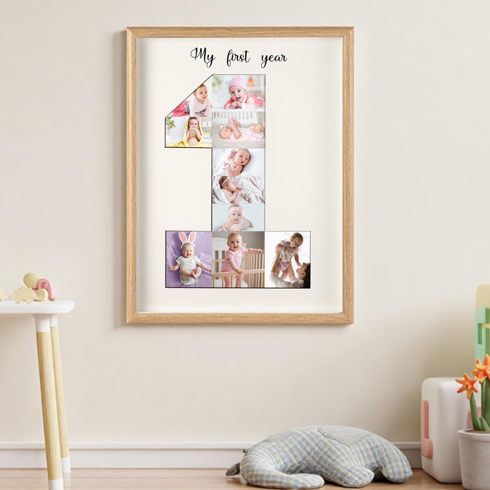 Threehoney my first year photo board chronicles growth through the year