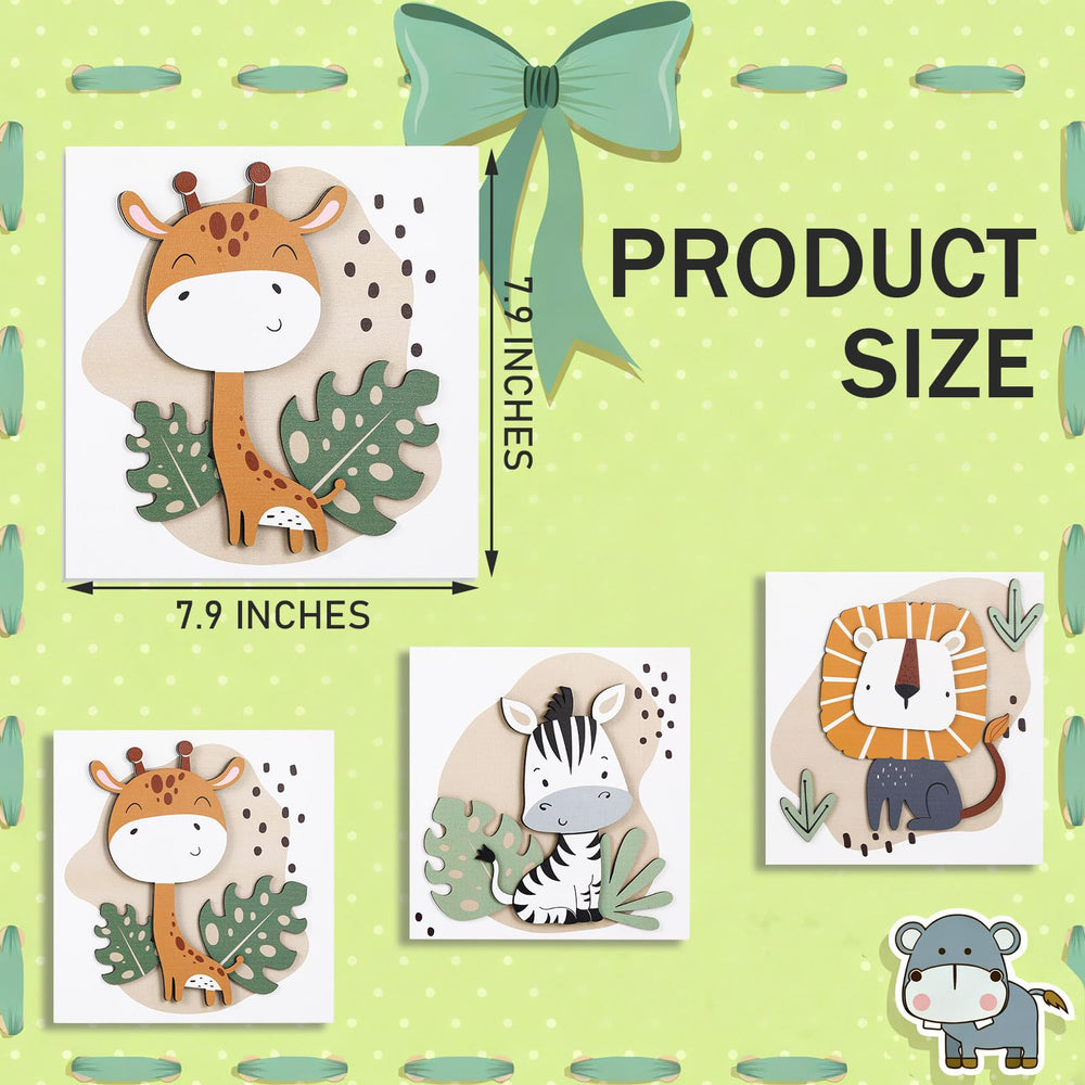 Threehoney giraffe wall decor creates a friendly focal point in baby room.