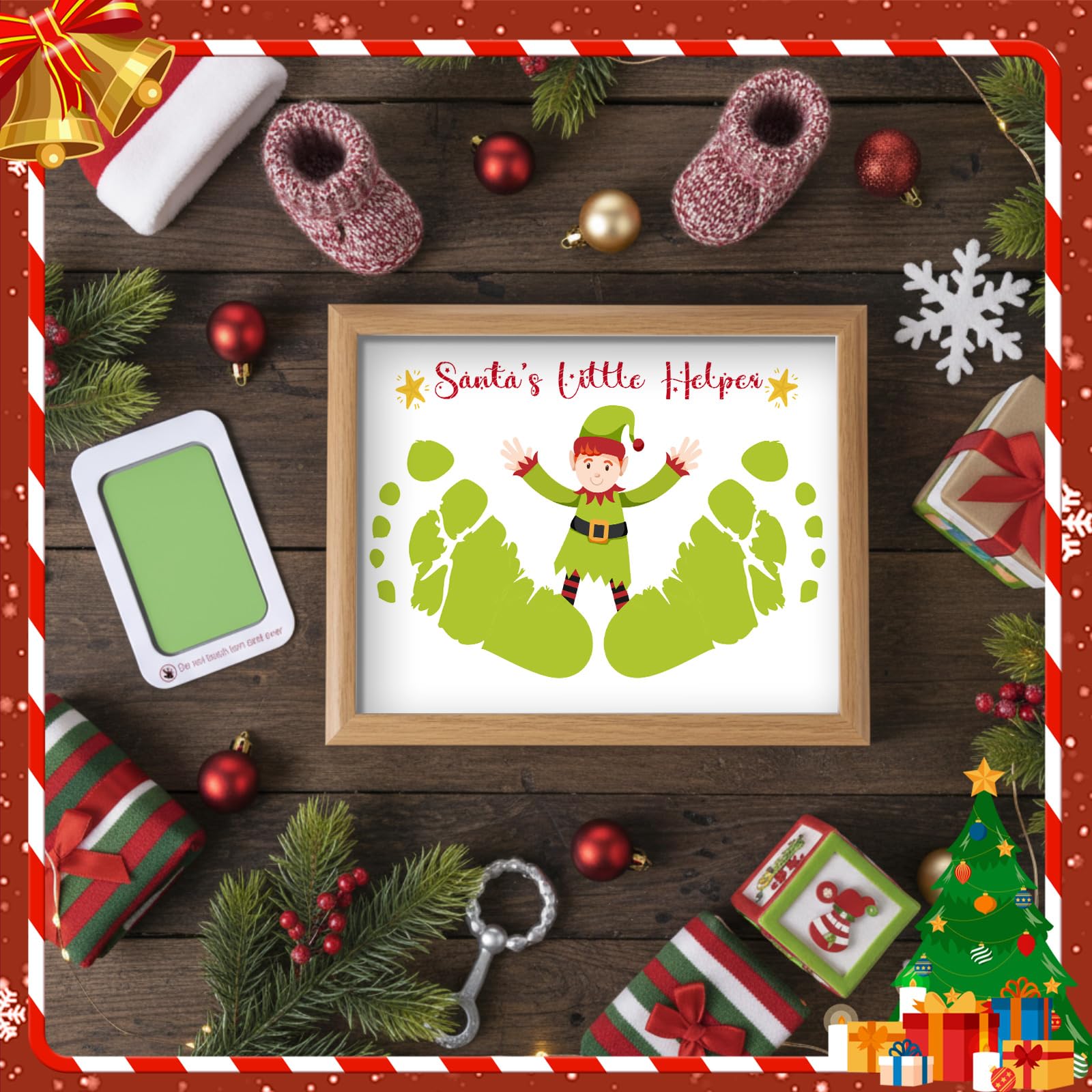Durable wood photo frame by Threehoney for lasting holiday memories