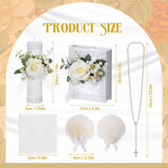 Threlaco baptism rosary, thoughtful devotional accessory for christening rituals.