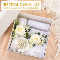 Threlaco baptism towel white, soft and gift-ready for sacred occasions.