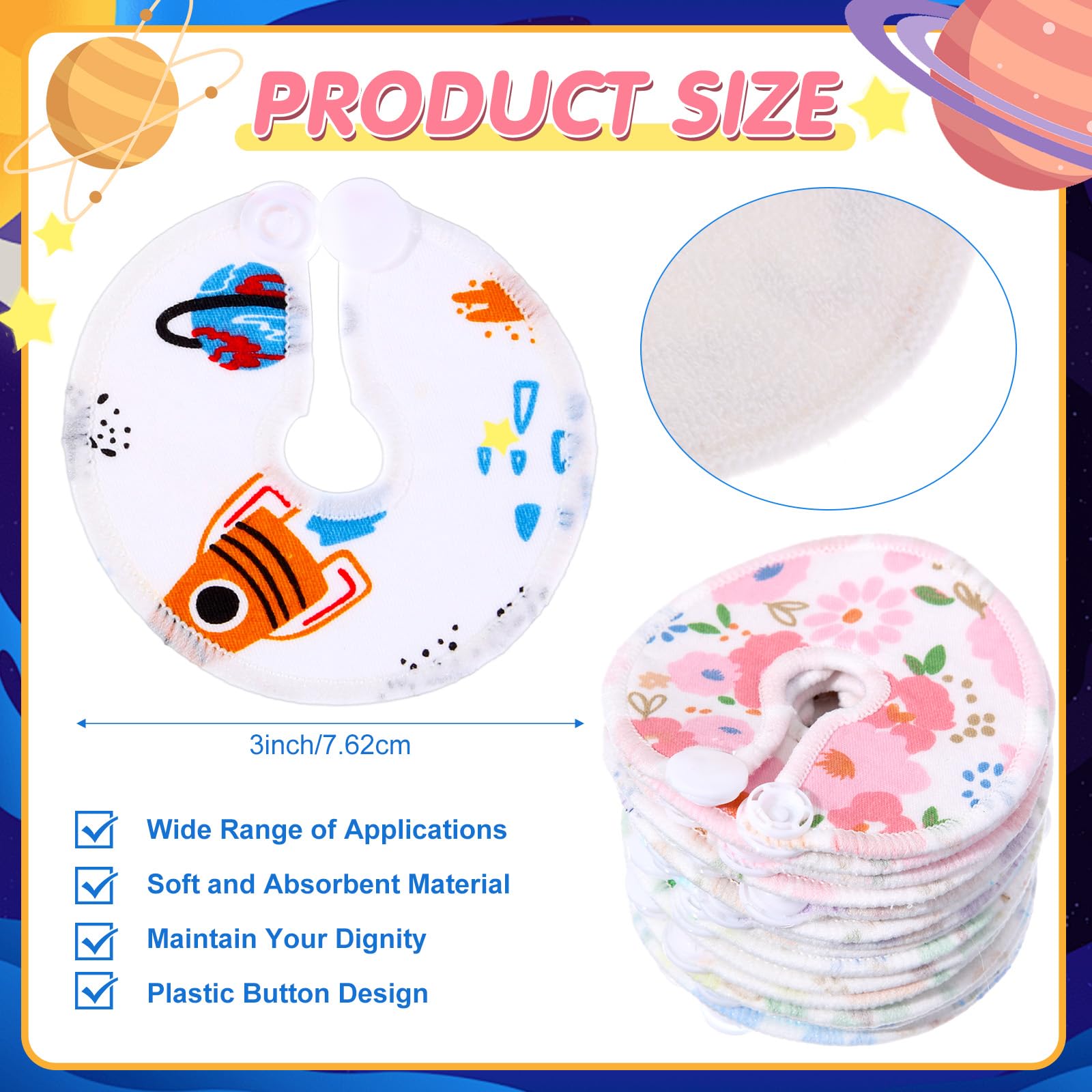 Threlaco G-tube covers Pattern B provides soft, breathable coverage for daily wear.