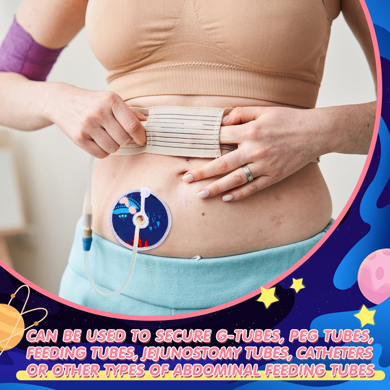 Threlaco 48-pack G-tube pads are reusable and easy to care for.