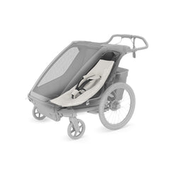 Thule Chariot Infant Sling illustrates lateral support for tiny riders