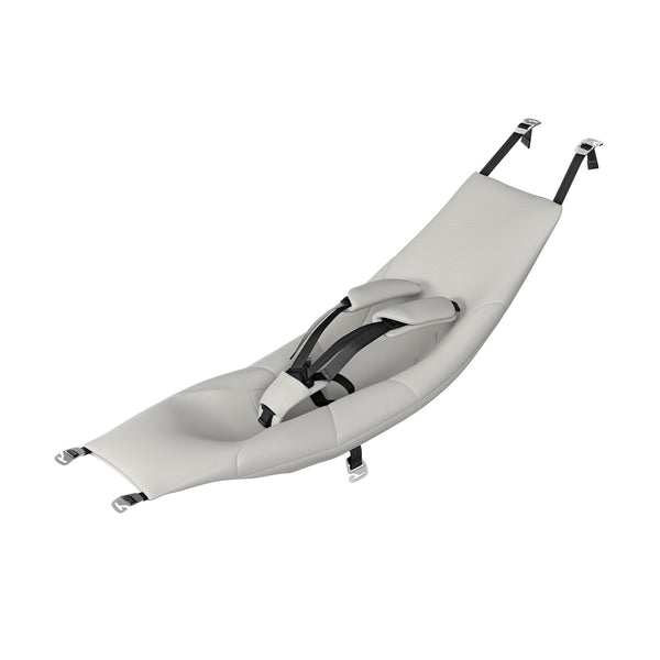 Thule Chariot Infant Sling setup showing quick secure attachment for strolls