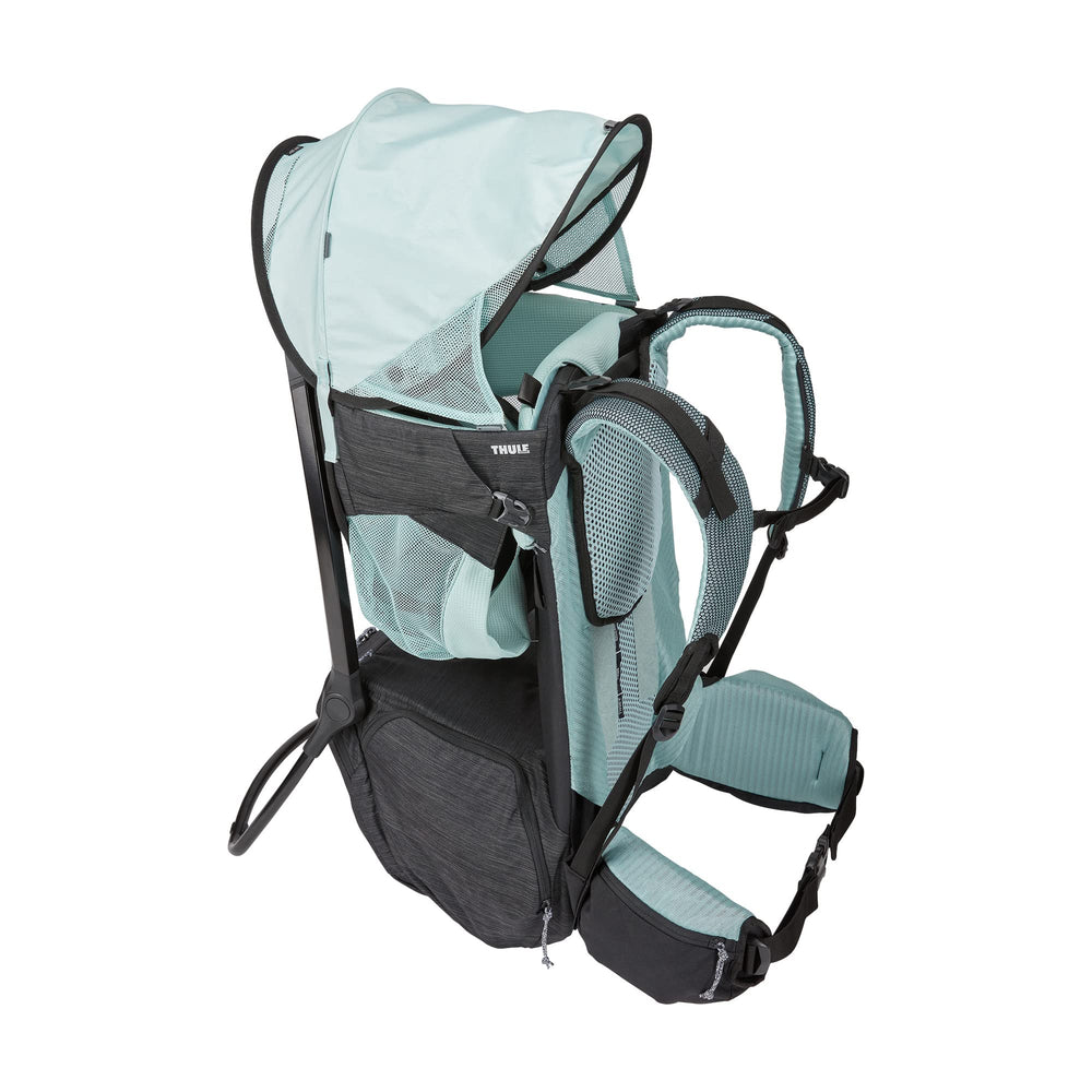 Side-access gear compartment for quick packing while wearing the pack