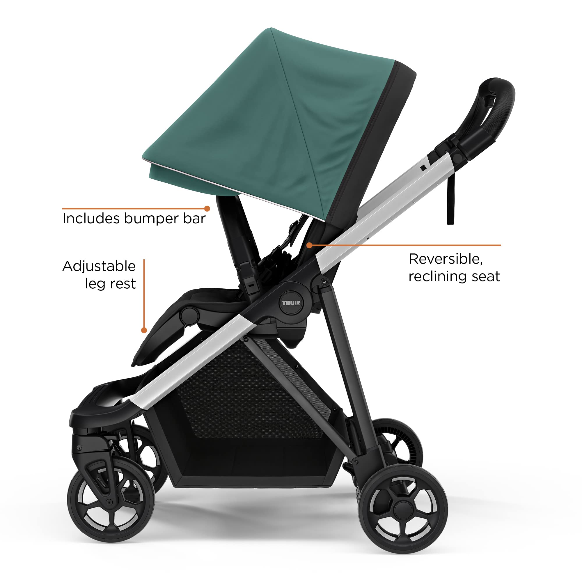 Thule Shine – one-handed fold in action for quick city transitions