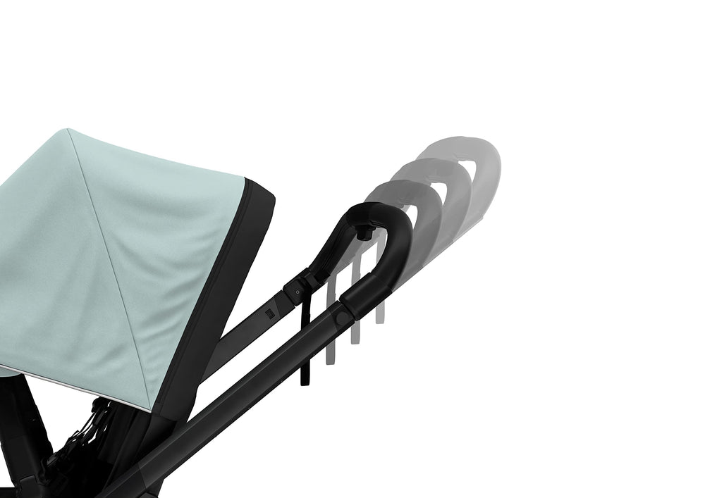 Thule Shine City Stroller four-wheel suspension for smoother rides.