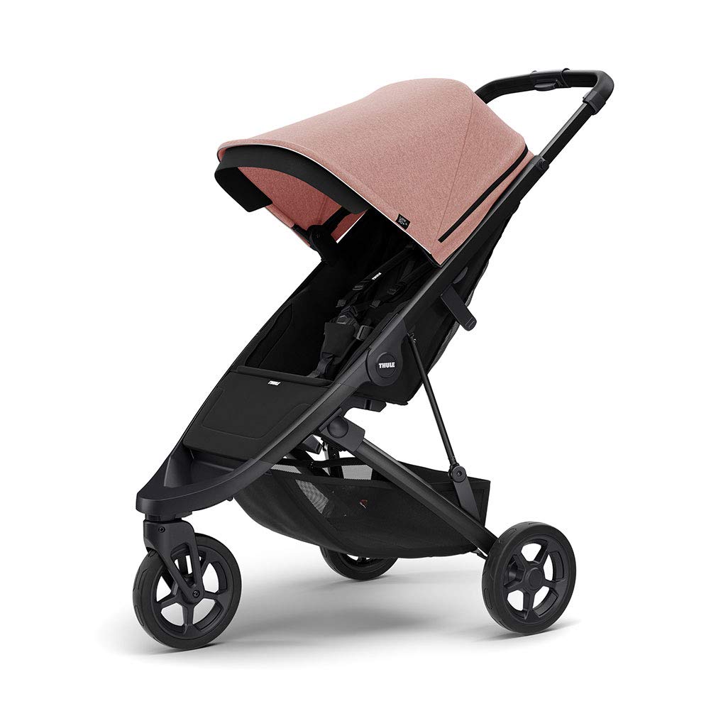 Thule Spring stroller compact-fold demonstrates easy storage and portability