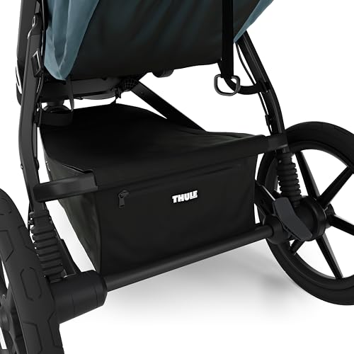Integrated hand brake offers controlled speed on slopes and rough terrain.