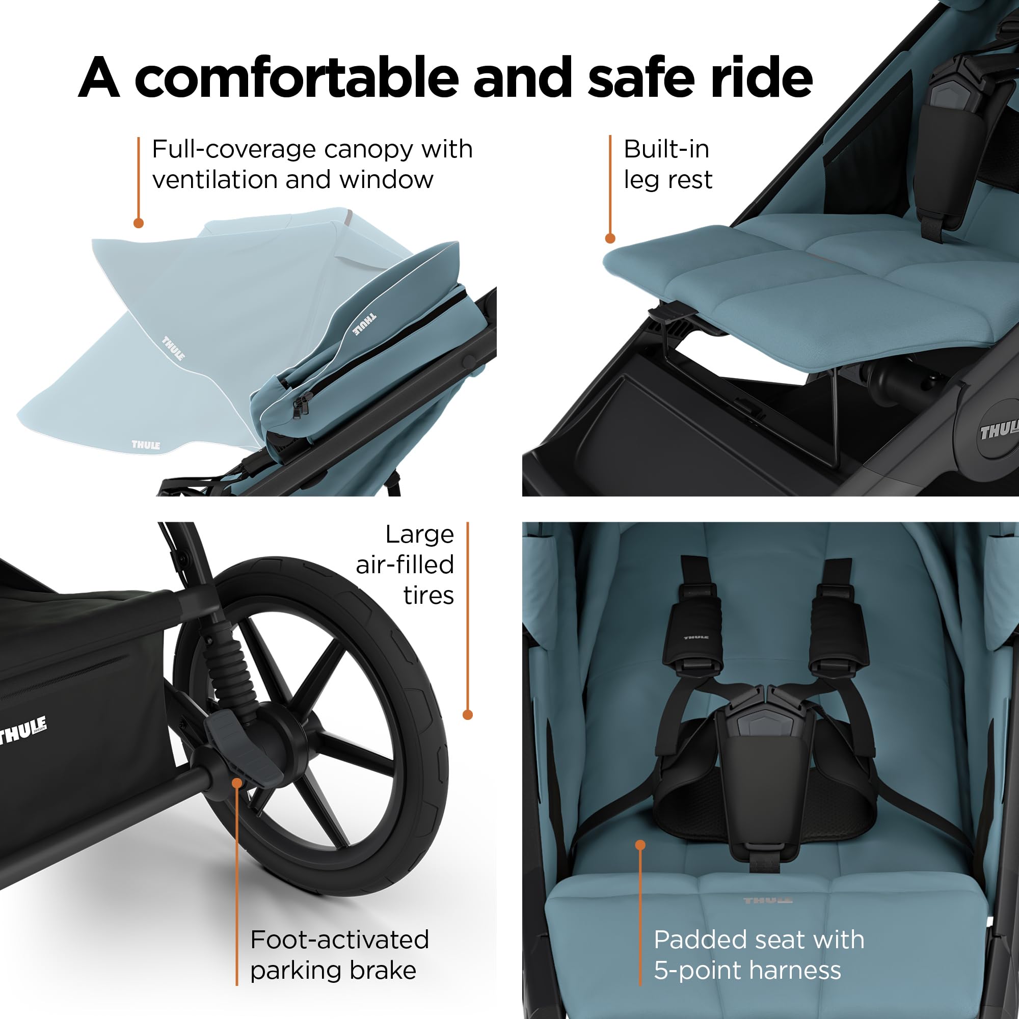 Thule Urban Glide 3 newborn inlay compatible for peaceful beginnings