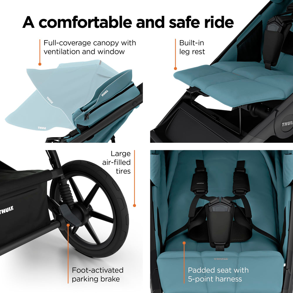 Thule Urban Glide 3 newborn inlay compatible for peaceful beginnings