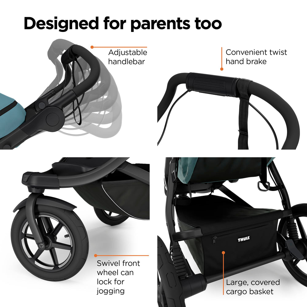 Thule Urban Glide 3 upright seat with adjustable recline