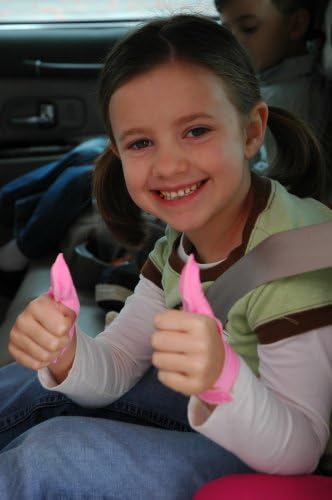 Thumbusters Pink School use helps during classroom moments.