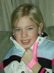 Thumbusters Pink Thumb Glove provides a gentle reminder to stop thumb sucking at bedtime.