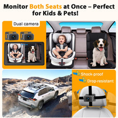 Thybro dual 1080P cameras provide sharp visibility on the road.