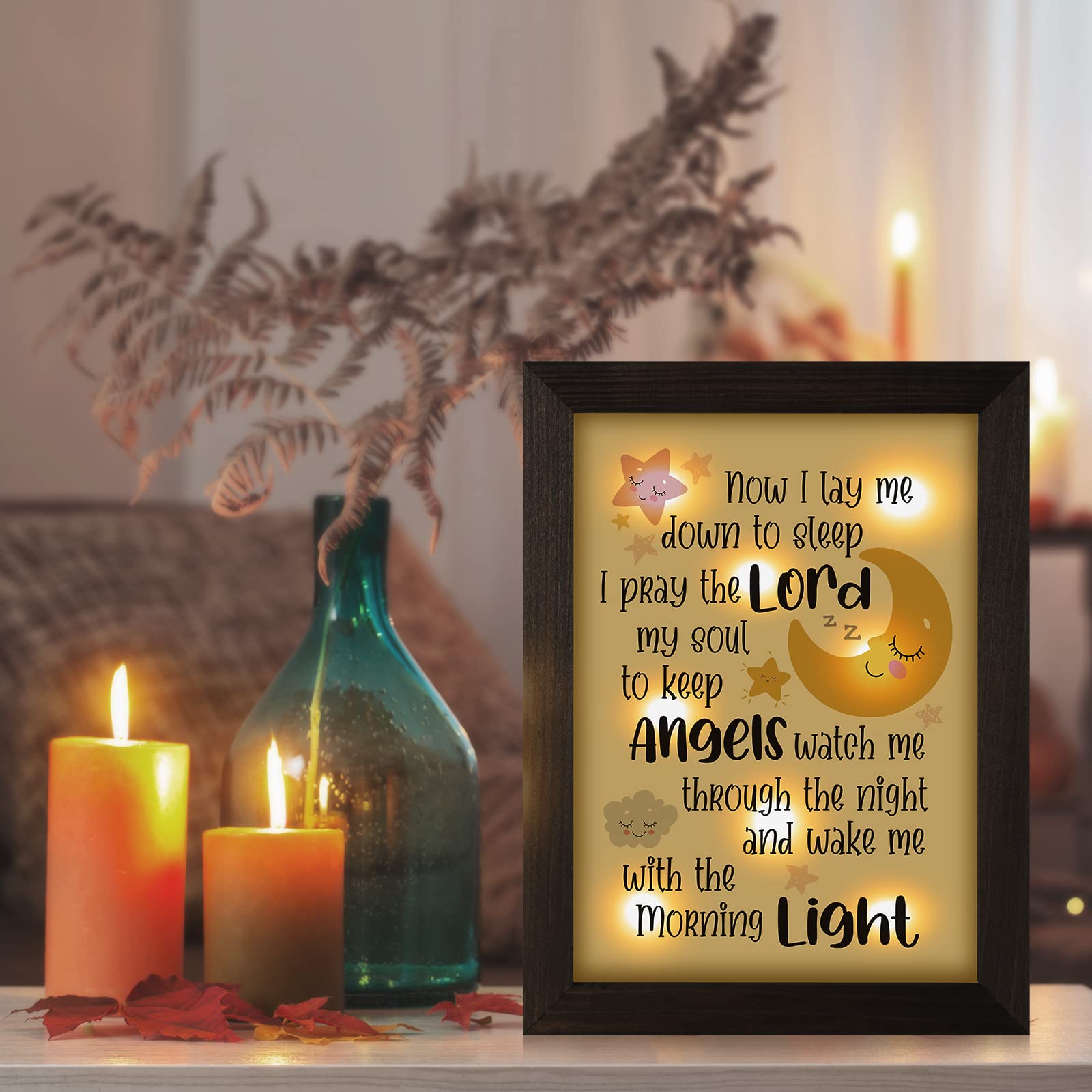 THYGIFTREE bedtime verse plaque invites a peaceful nursery atmosphere.