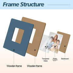 THYGIFTREE 4x4 photo display highlights a tiny hero's moment in a cozy home setting