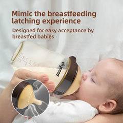 Thyseed areola texture design provides a familiar surface for babies.