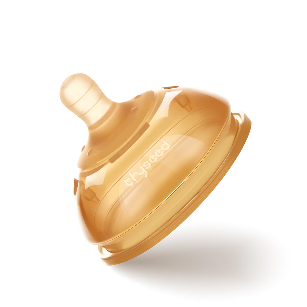 Thyseed nipple wide-neck extraslow 0-3m close-up showing the design