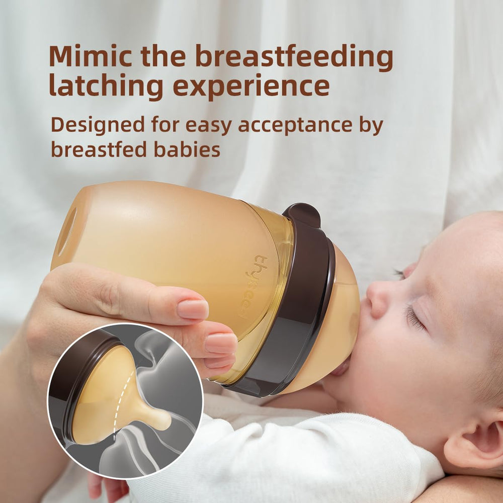 Thyseed nipple wide-neck soft silicone material highlights safety