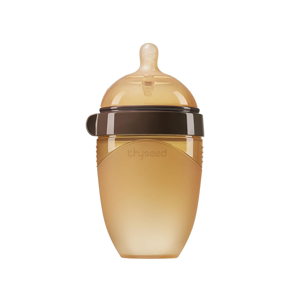 Thyseed silicone breast-like bottle nipple with skin-like feel for easy latch.