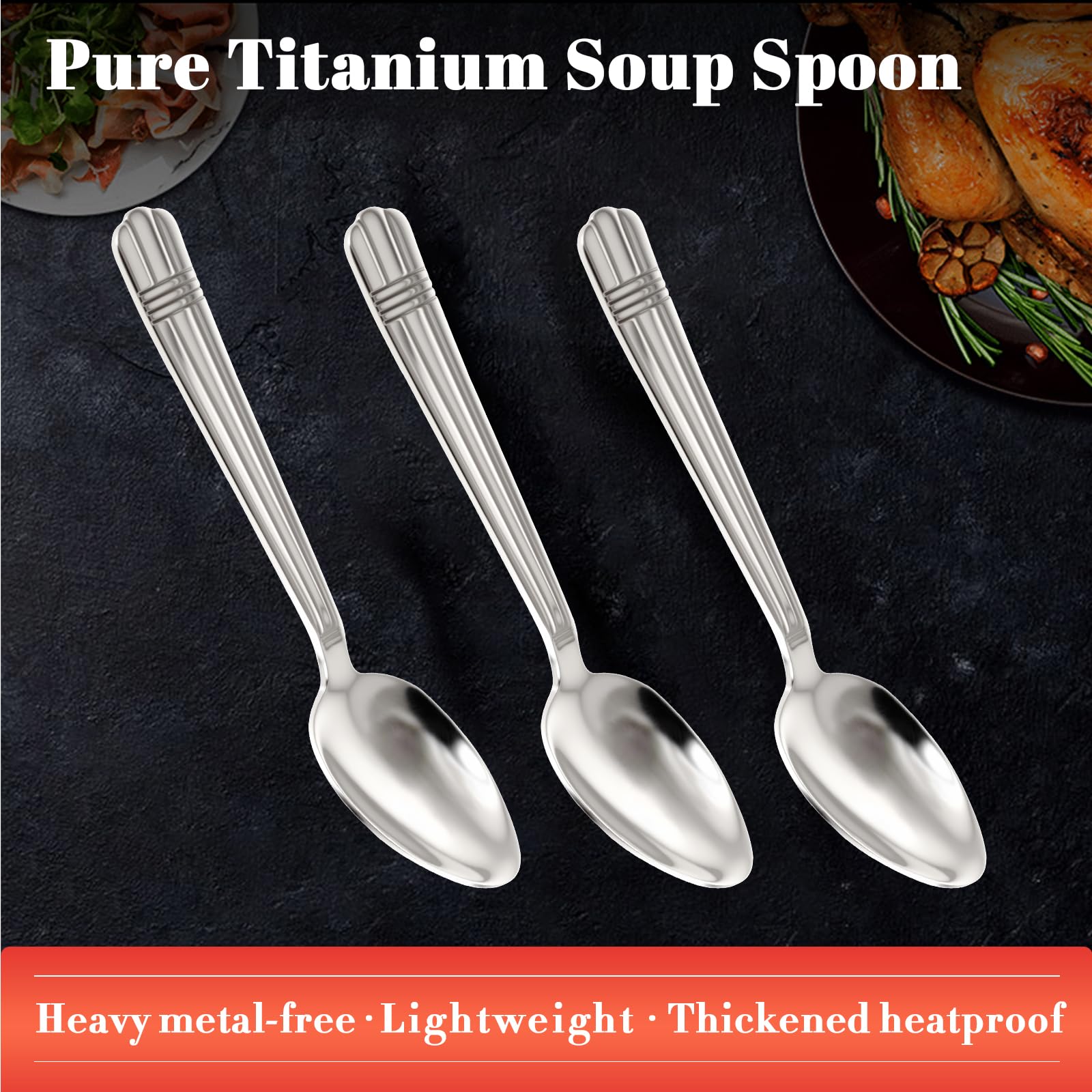 Ti-Vision mini spoon highlighting a 33mm head for precise portions