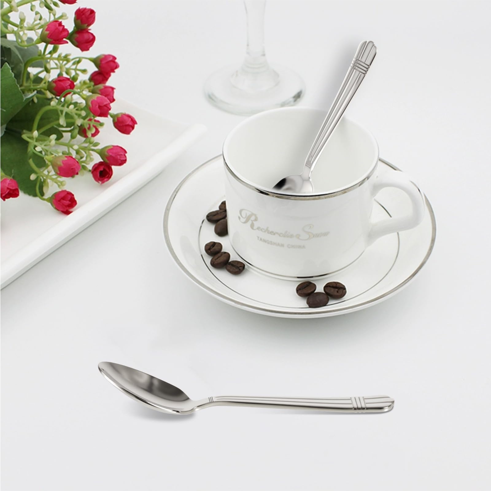 Ti-Vision travel-friendly spoon in a bag ready for on-the-go meals