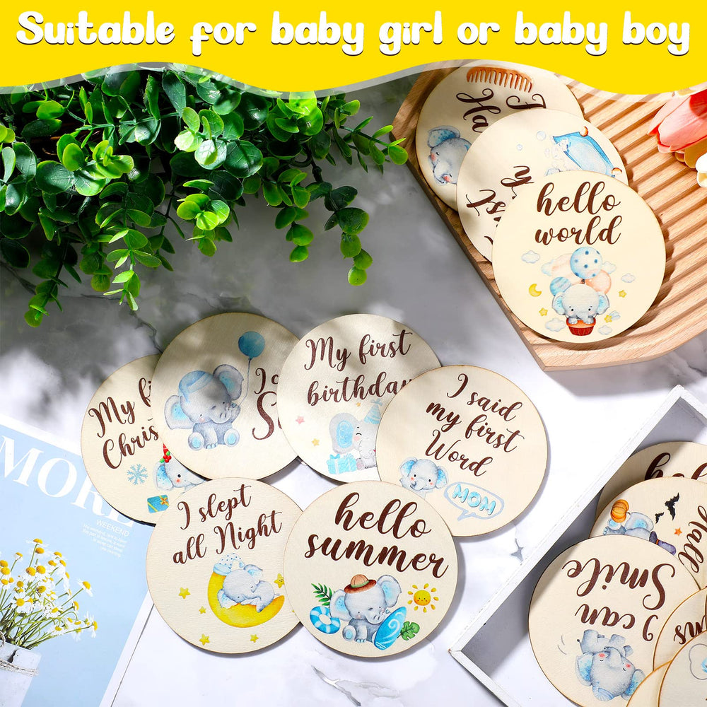 Tiamon birth announcement sign card for sharing baby arrival.