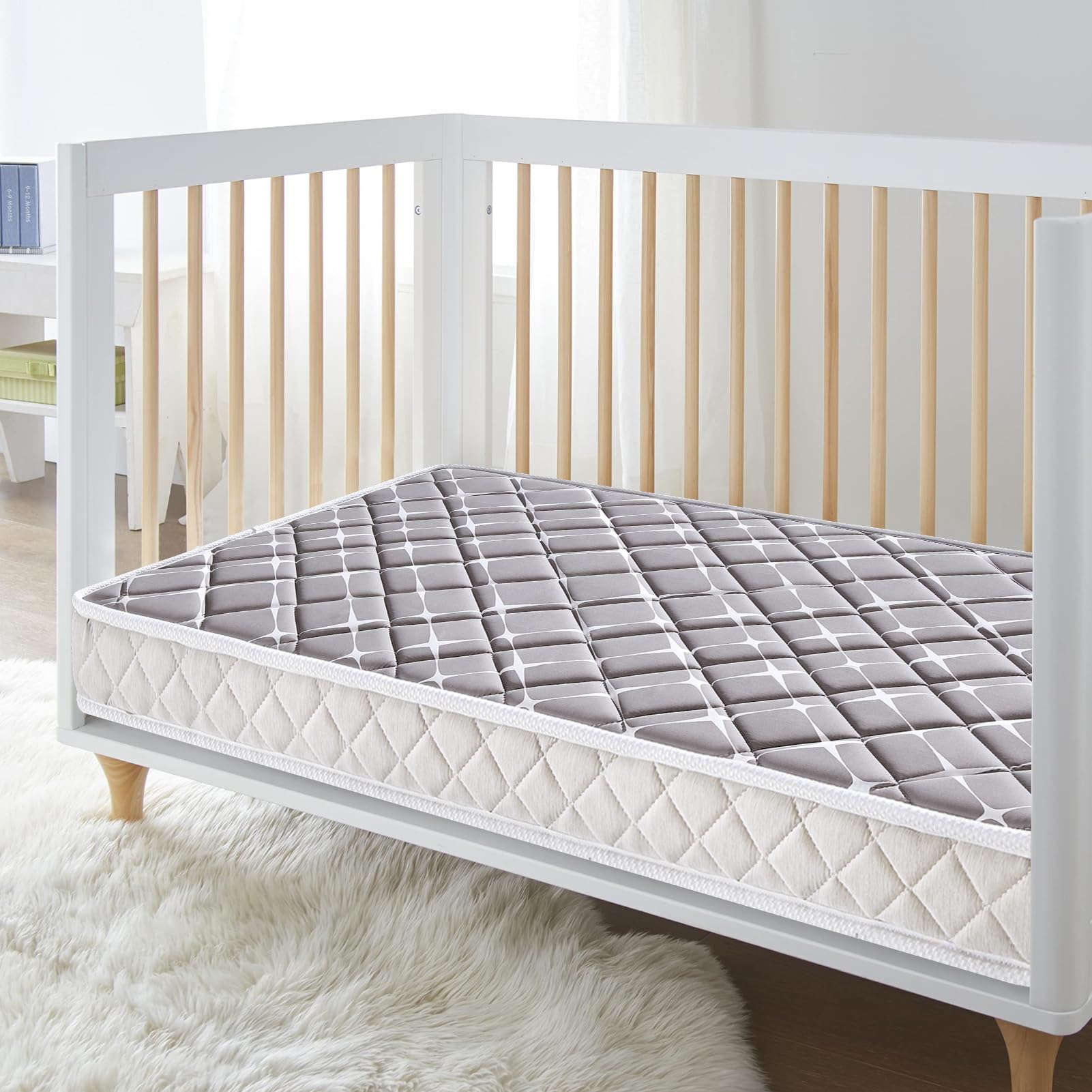 Tiankehan brushed fabric surface offers soft, quiet comfort for baby's sleep.