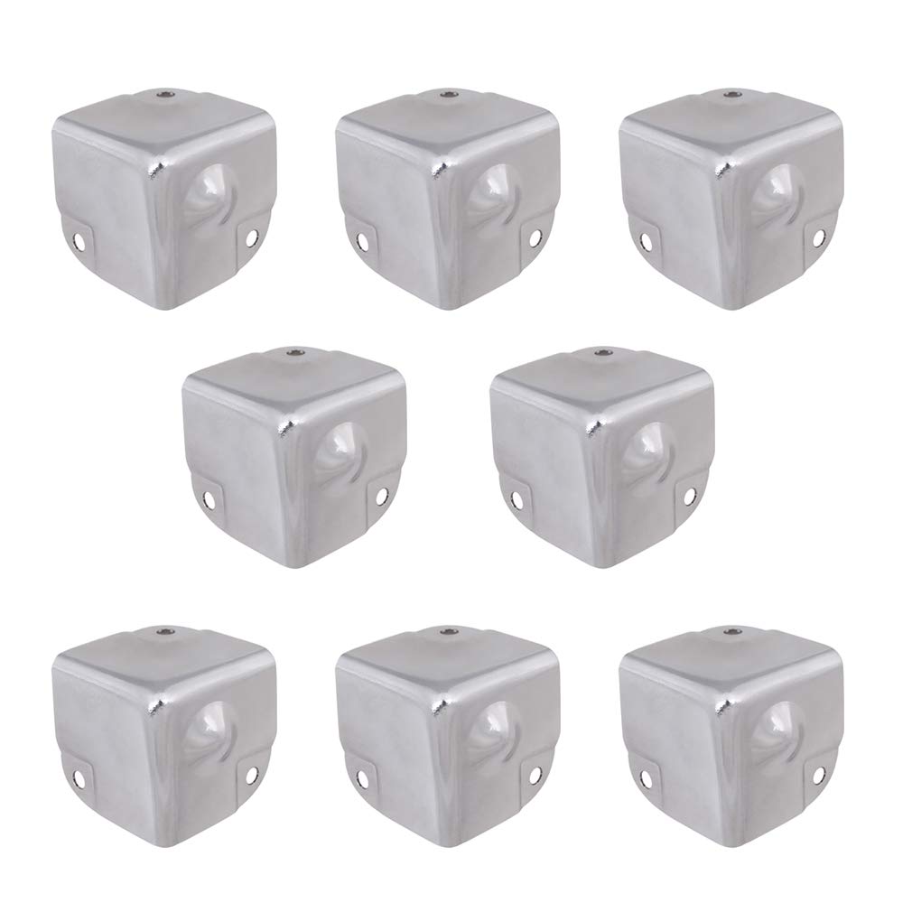 Tiazza corner protectors with galvanized silver finish guard box edges