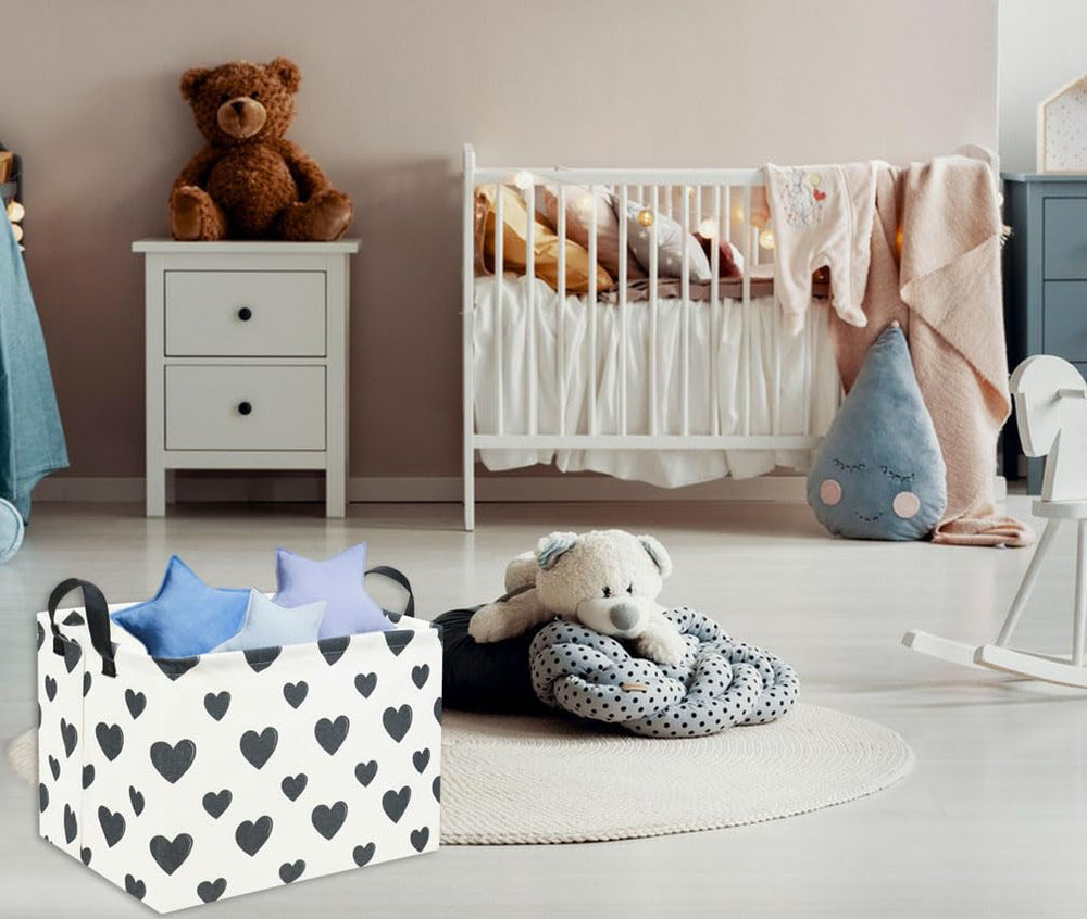 TIBAOLOVER Cute printed pattern decorates the storage bin for kids' rooms.
