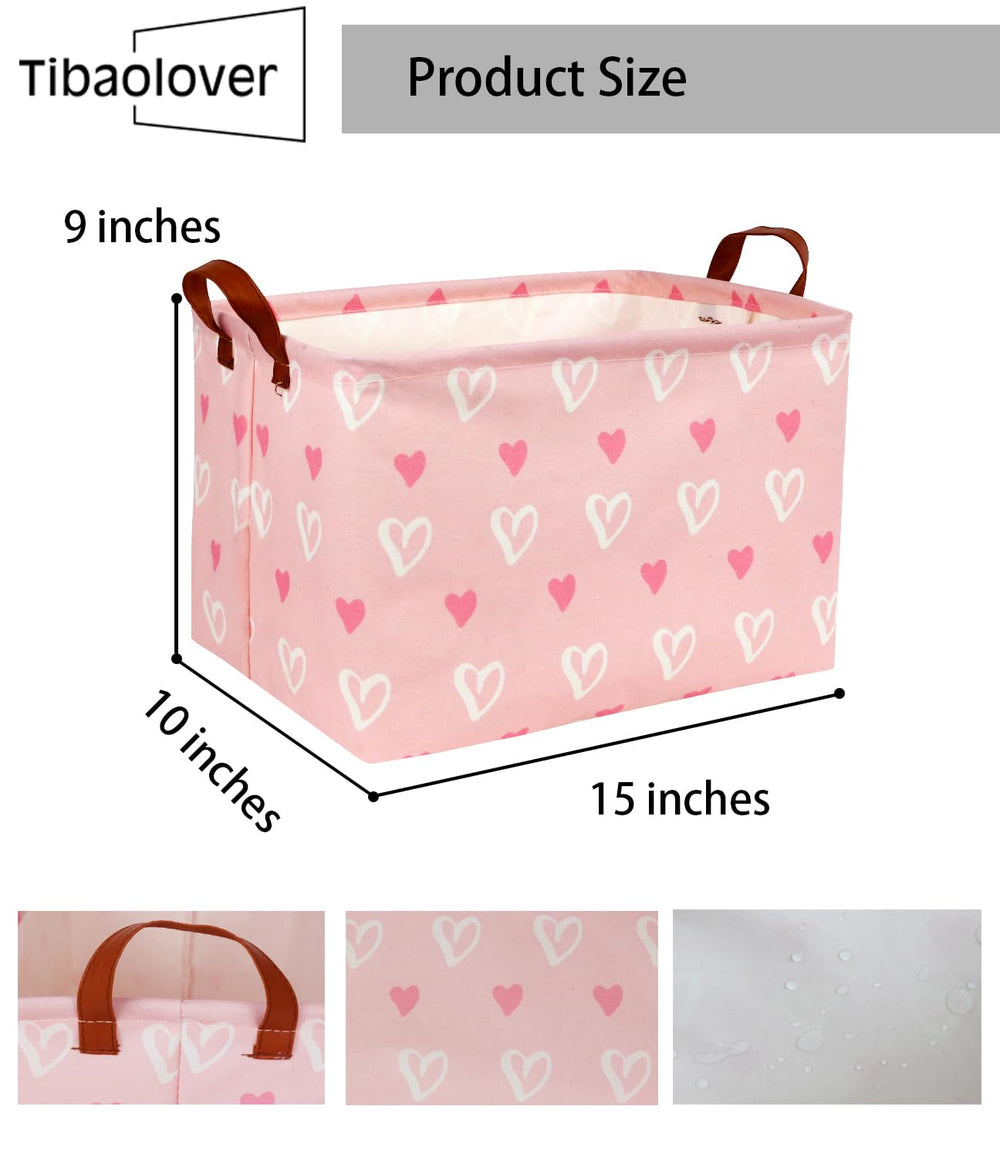 TIBAOLOVER basket with sturdy handles for easy room-to-room transport