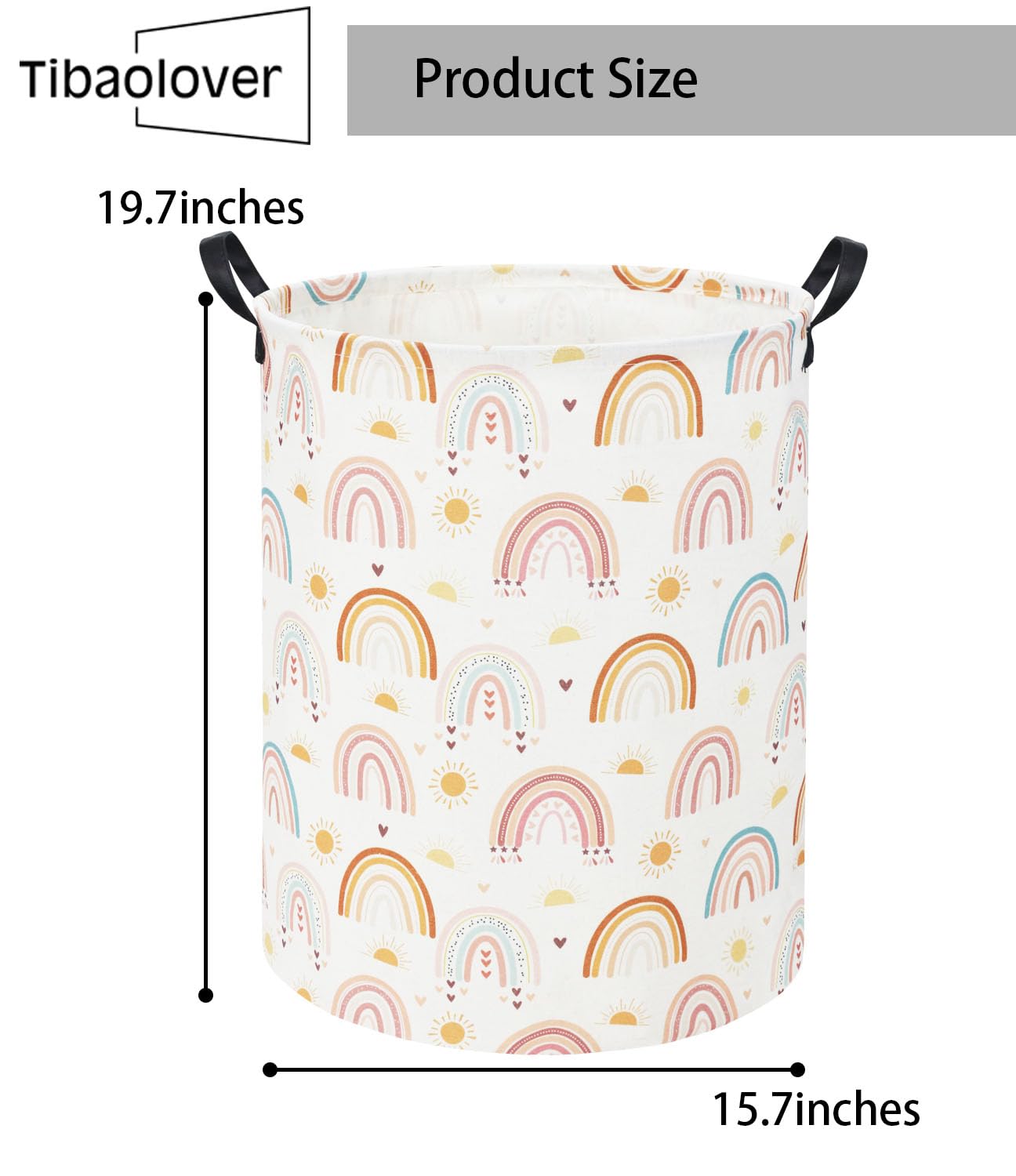 Tibaolover durable laundry basket suitable for daily use in bedroom or bathroom