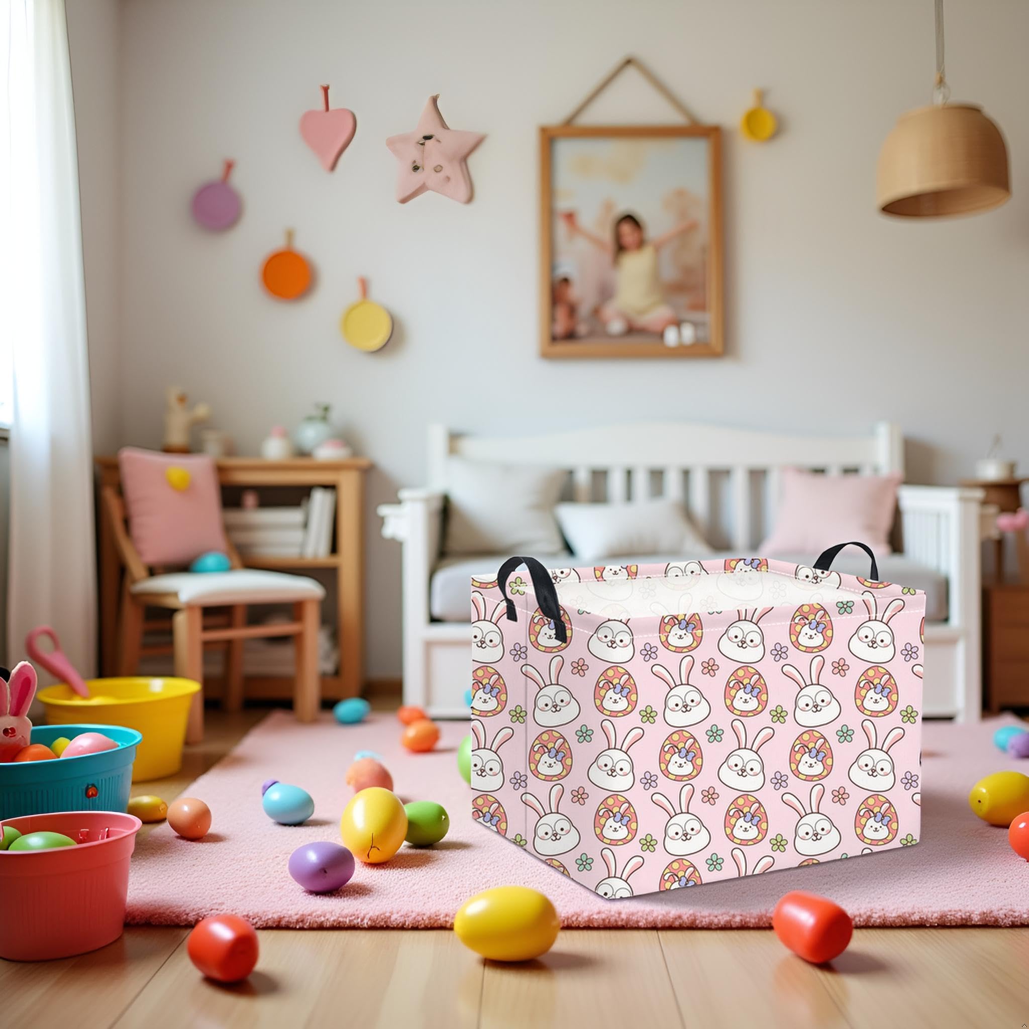 TIBAOLOVER nursery organizer basket ideal for clothes and blankets.