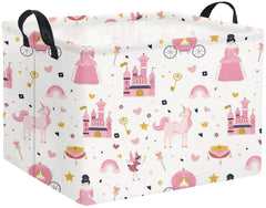 TIBAOLOVER rectangular kids storage basket with handles for easy transport and organization.